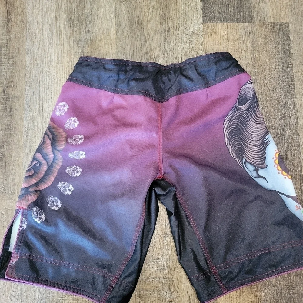 RAVEN Colorful Day of the Dead Board Shorts